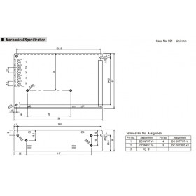 Converter 50W Με Είσοδο 36-72VDC Και Έξοδο 12VDC SD50C-12 MEAN WELL