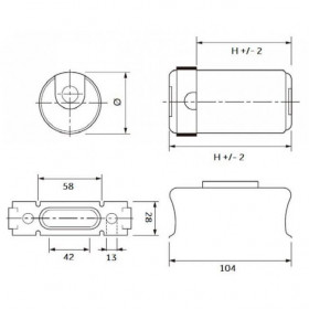 Πυκνωτής Εκκινήσεως 125-160μF 250V EL Series COMAR
