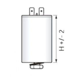 Πυκνωτής Μονίμου Λειτουργίας 5μF 450V Με Ακροδέκτες FS/FD COMAR