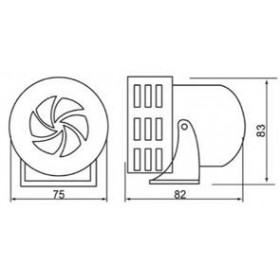 Σειρήνα Περιστροφική 230VAC MS-190 CNTD