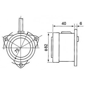 Σειρήνα Buzzer 230VAC 80dB HRB-N80 KZE