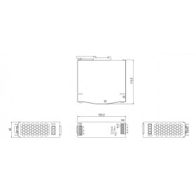 Τροφοδοτικό Ράγας 120W Με Έξοδο 48VDC 2.5A SDR120-48 MEAN WELL