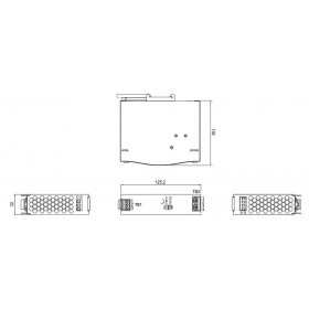 Τροφοδοτικό Ράγας 75W Με Έξοδο 12VDC 6.3A SDR75-12 MEAN WELL