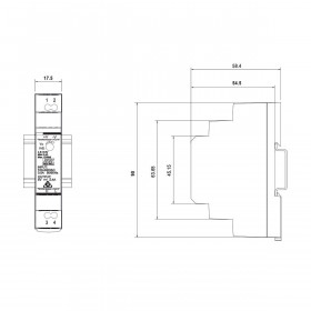 Τροφοδοτικό Ράγας 15W Με Έξοδο 24VDC 0.63A HDR15-24 MEAN WELL