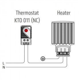 Θερμοστάτης Θέρμανσης Ράγας NC KTO-011F NATURAL