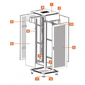 NetWork Rack Επιδαπέδιο 42U 19" SNB8142ΙΚ SAFEWELL