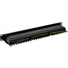 Patch Panel 1U 24 Θέσεων Cat.6A Shielded P200-24 SHIP