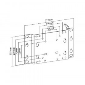 Βάση Τηλεόρασης 13"-32" 30kg LCD-202 Ασημί BRATECK