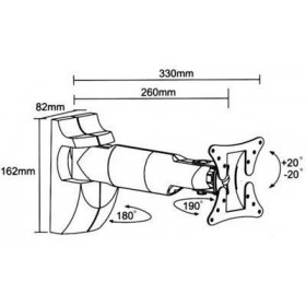 Βάση Τηλεόρασης 13"-27" 30kg LCD502 BRATECK