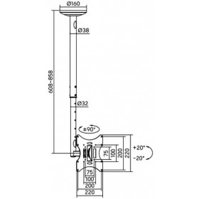 Βάση Τηλεορασης 23"-42"'30Kg LCD504A BRATECK