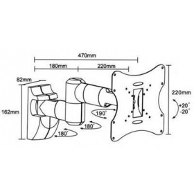 Βάση Τηλεόρασης 23-42'' 30Kg 503A200 BRATECK