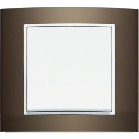 Πλαίσιο 1 Θέσης Καφέ Με Λευκό B.3 BERKER