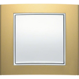 Πλαίσιο 1 Θέσης Χρυσό Με Λευκό B.3 BERKER