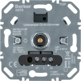 Μηχανισμός Dimmer Περιστροφικό Universal 210W 2973 BERKER