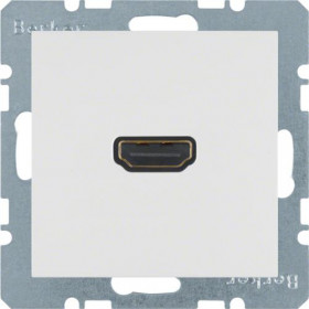 Πρίζα HDMI Με Γωνία Σύνδεσης 90° Λευκό Ματ S.1/B.x BERKER