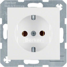 Πρίζα Σούκο Λευκό S.1/B.x BERKER