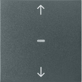 Μετώπη Μπουτόν KNX 1 Πλήκτρου Ρολών Ανθρακί S.1/B.x BERKER