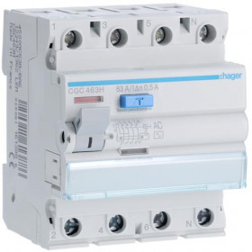 Ρελέ Διαρροης AC 4P 63A 500mA CGC463H HAGER
