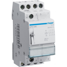 Ρελέ Καστάνιας 4P 16A 3NO+1NC 230VAC ή 110VDC EPN546 HAGER