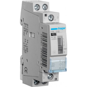 Ρελέ Ισχύος Ράγας 2P 16A 1NO+1NC 12VAC Με Χειρισμό ERL218 HAGER