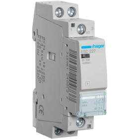 Ρελέ Ισχύος Ράγας 2P 25A 1NO+1NC 24VAC ESD227 HAGER