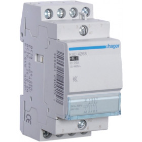 Ρελέ Ισχύος Ράγας 4P 25A 4NO 24VAC Αθόρυβος ESD425S HAGER