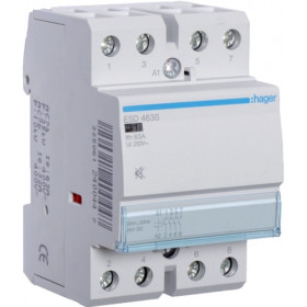 Ρελέ Ισχύος Ράγας 4P 63A 4NO 24VAC Αθόρυβος ESD463S HAGER