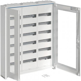 Πίνακας Επίτοιχος Με 3 Στήλες 6 Σειρών 216 Στοιχείων Διάφανη Πόρτα FWB63GS HAGER