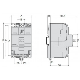 Αυτόματος Διακόπτης Ισχύος 3P 63A 18kA HDA063L HAGER