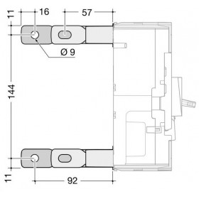 Ακροδέκτες Για 3P x250,P250 Οπίσθιας Σύνδεσης HYB031H HAGER