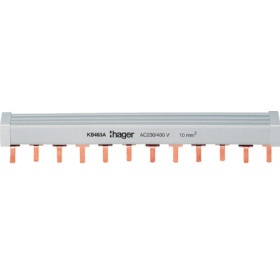 Μπάρα Γεφύρωσης Περονωτή 4P 80A 57 Συνδέσεις  KB480B HAGER
