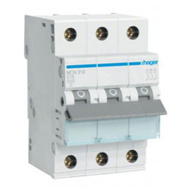 Αυτόματη Ασφάλεια 3P C 10A 6kA MCN310 HAGER