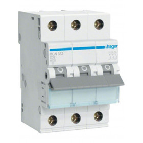 Αυτόματη Ασφάλεια 3P C 32A 6kA MCN332 HAGER