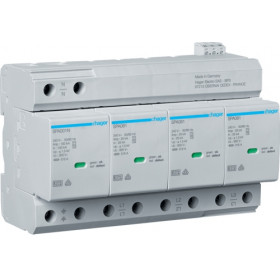 Αντικεραυνικό T1+T2 3P+N 25kA/P Με Αποσπώμενα Φυσίγγια SPA801 HAGER