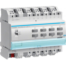 Ενεργοποιητής Ράγας Φωτισμού pro KNX 8 Εξόδων C-Load TYA608D HAGER