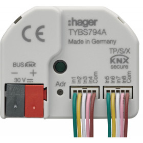 Μονάδα KNX Secure 4 Εισόδων Και 4 Εξόδων TYBS794A HAGER