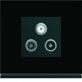 Πλαίσιο 4 Στοιχείων Σε 2 Θέσεις Κάθετο Μαύρο Gallery WXP4142 HAGER