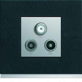 Πλαίσιο 4 Στοιχείων Σε 2 Θέσεις Κάθετο Ανθρακί Gallery WXP4442 HAGER