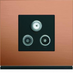 Πλαίσιο 4 Στοιχείων Σε 2 Θέσεις Κάθετο Χαλκός Gallery WXP4642 HAGER