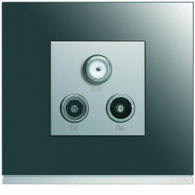 Πλαίσιο 4 Στοιχείων Σε 2 Θέσεις Κάθετο Γκρι Gallery WXP5042 HAGER