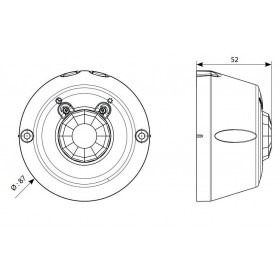 Ανιχνευτής Κίνησης Οροφής 360° Λευκό 048948 LEGRAND
