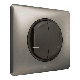 Ασύρματος Διακόπτης Διπλός Γραφίτης 064894 Celiane with Netatmo®