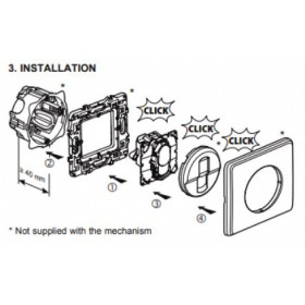 Μηχανισμός Πρίζας TV/RD/SAT Διέλευσης Celiane™ 067378 LEGRAND