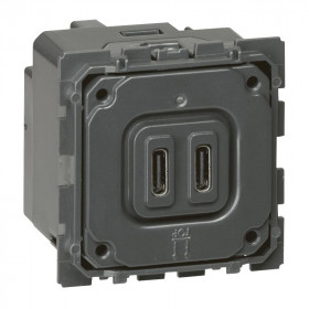 Μηχανισμός Πρίζας Φόρτισης USB Διπλή TypeC+C Celiane™ 067466 LEGRAND