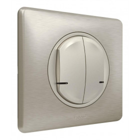 Ασύρματος Διακόπτης Διπλός Τιτάνιο 067774 Celiane with Netatmo®