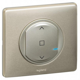 Ενσύρματος Διακόπτης Ρολών Τιτάνιο 067776A Celiane with Netatmo®