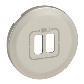 Μετώπη Πρίζας USB Διπλής Τιτάνιο Celiane™ 068556 LEGRAND