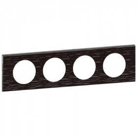 Πλαίσιο 4 Θέσεων Materials Μαύρο Corian Celiane™ 069024 LEGRAND