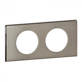Πλαίσιο 2 Θέσεων Materials Ατσαλι Brushed Celiane™ 069102 LEGRAND