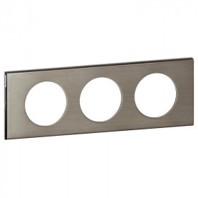 Πλαίσιο 3 Θέσεων Materials Ατσαλι Brushed Celiane™ 069103 LEGRAND